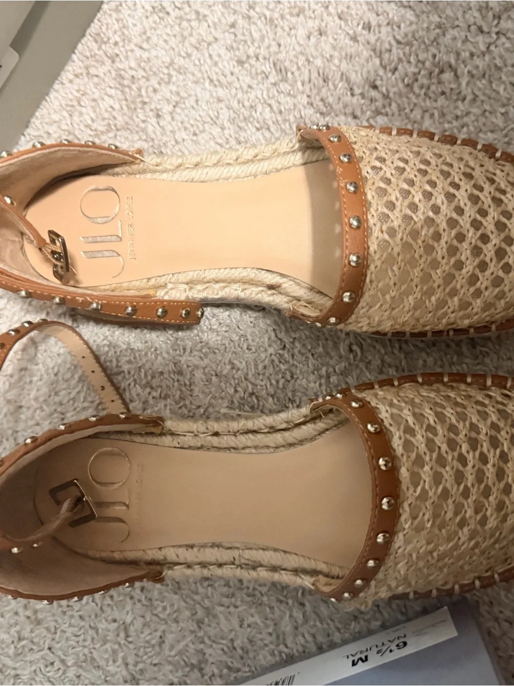 Woven Espadrille Flat - Natural/Tan
